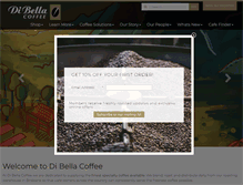 Tablet Screenshot of dibellacoffee.com